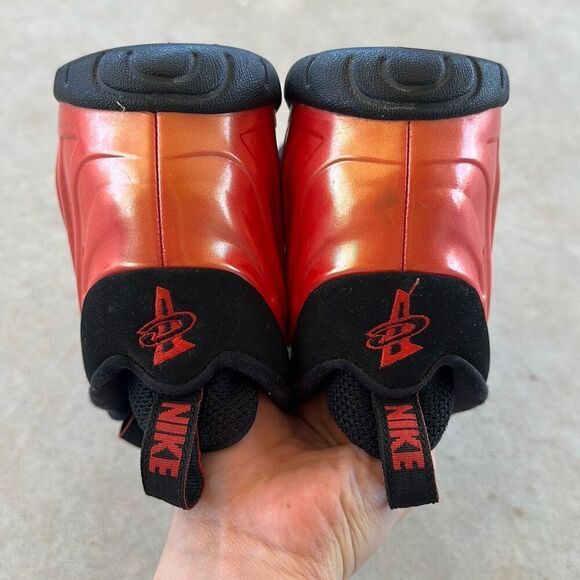 Nike Sneakers Air Foamposite One Youth Size 5.5 Red Habanero - Picture 9 of 14